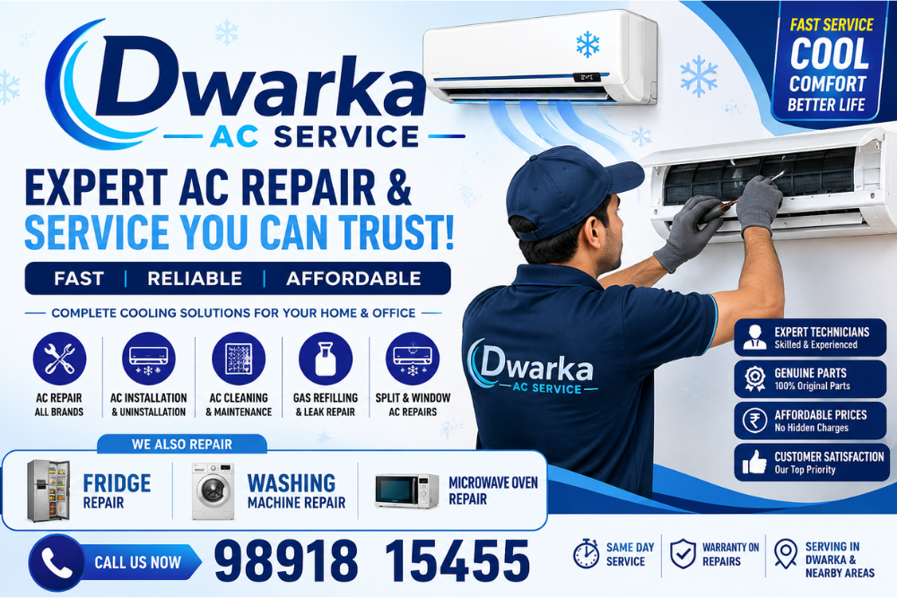 Best Air Conditioner Repair in Tilak Nagar – Trusted AC Repair & Home Appliance Services