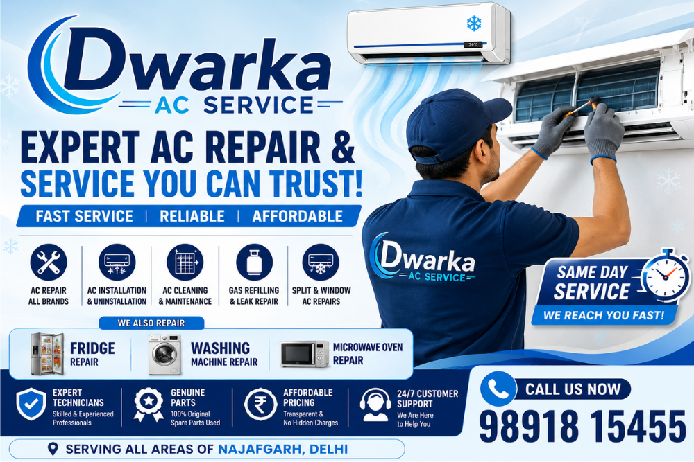 Najafgarh AC Service – Trusted AC Repair & Installation Experts for Your Home and Office