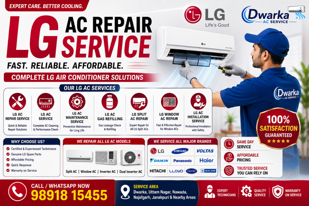 LG AC Repair Service – Expert LG Air Conditioner Repair, Installation & Maintenance Solutions