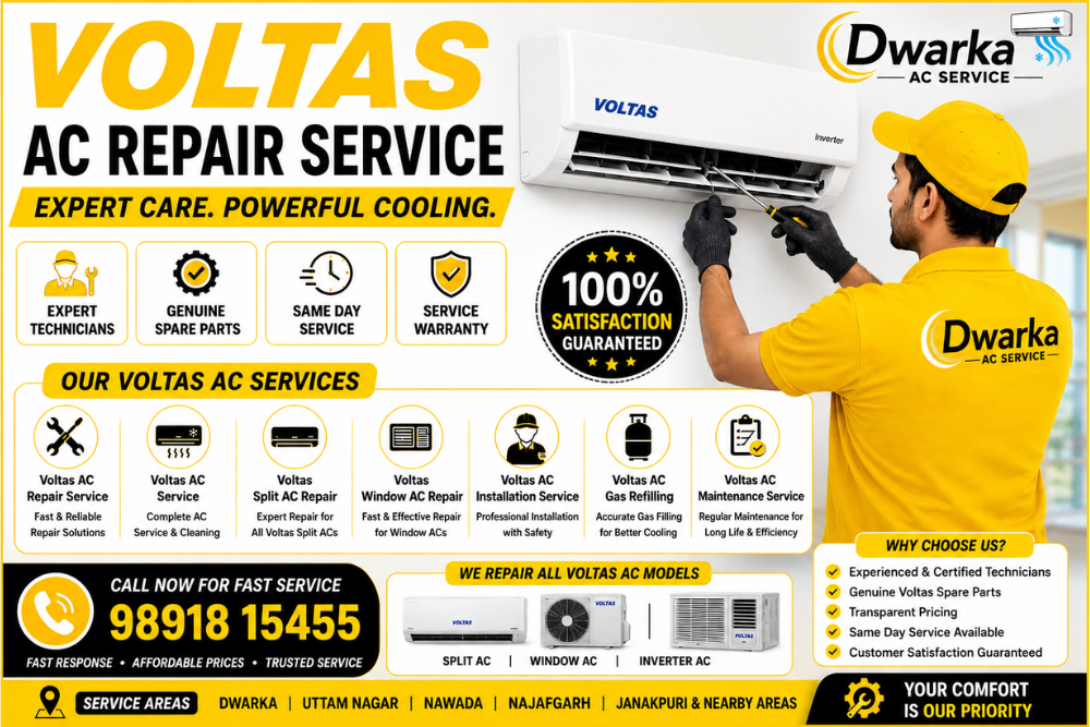 Voltas AC Repair Service – Expert Voltas AC Repair, Installation & Maintenance Solutions