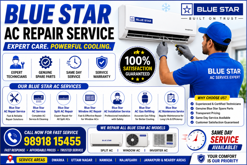 Blue Star AC Repair Service – Expert Blue Star AC Repair, Installation & Maintenance Solutions