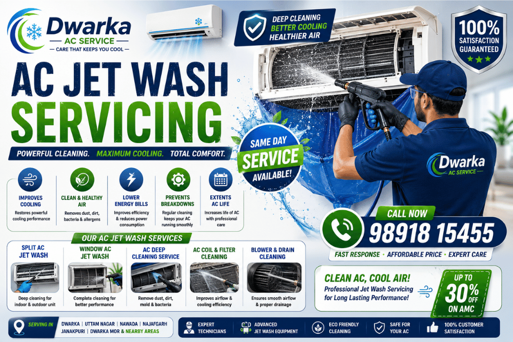 AC Jet Wash Servicing Deep Cleaning