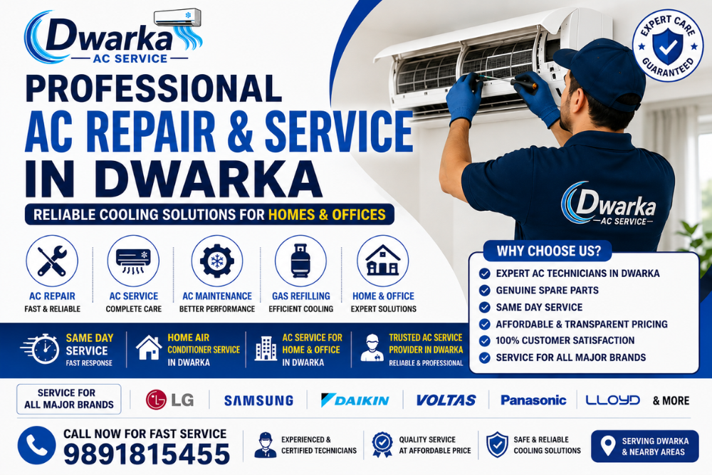 Professional AC Repair and Service in Dwarka
