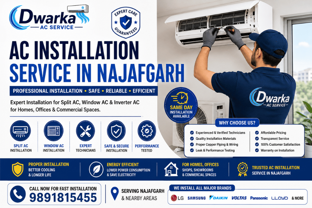 AC Installation Service in Najafgarh