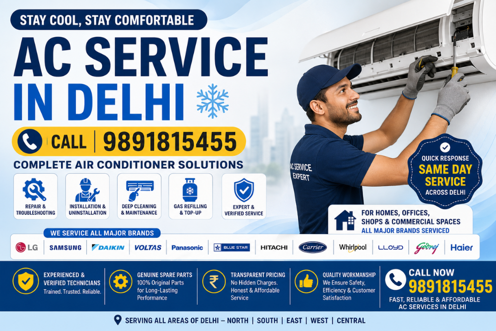 AC Service in Delhi CALL 9891815455