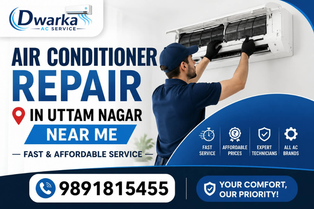 Air Conditioner Repair in Uttam Nagar Near Me – Fast & Affordable Service